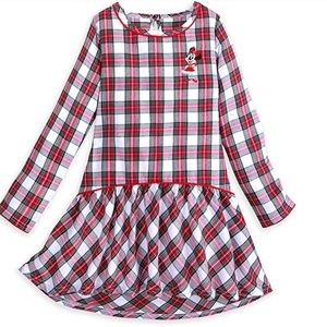 Disney Minnie Mouse Holiday Plaid Nightgown for Girls